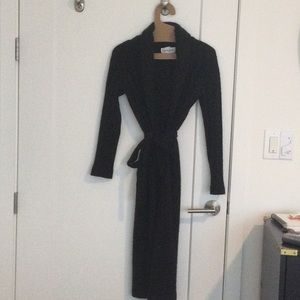 100% cashmere wrap robe